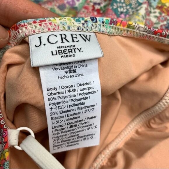 J. Crew Liberty Patchwork Dream Floral One Piece Swimsuit - Picture 6 of 7